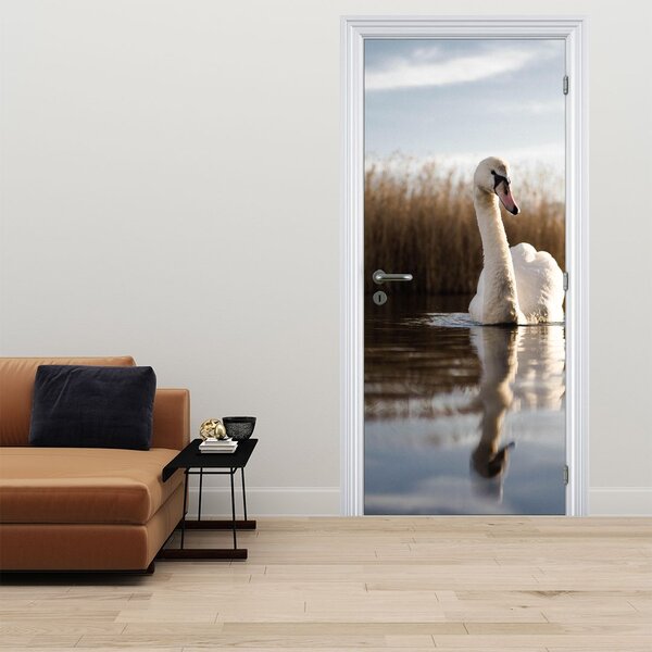 Fototapeta na dveře - Labuť (95x205cm)