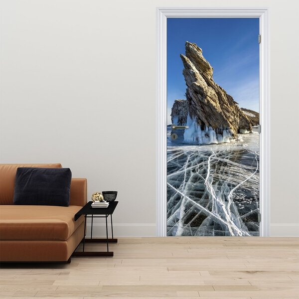 Fototapeta na dveře - Ledová skála (95x205cm)