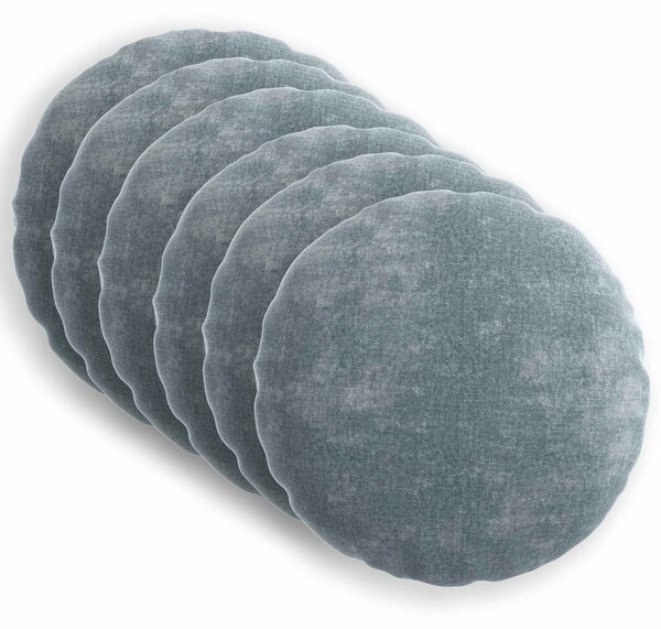 Povlak na polštář 6 pcs HEERLEN Světle modrá Ø 60 cm