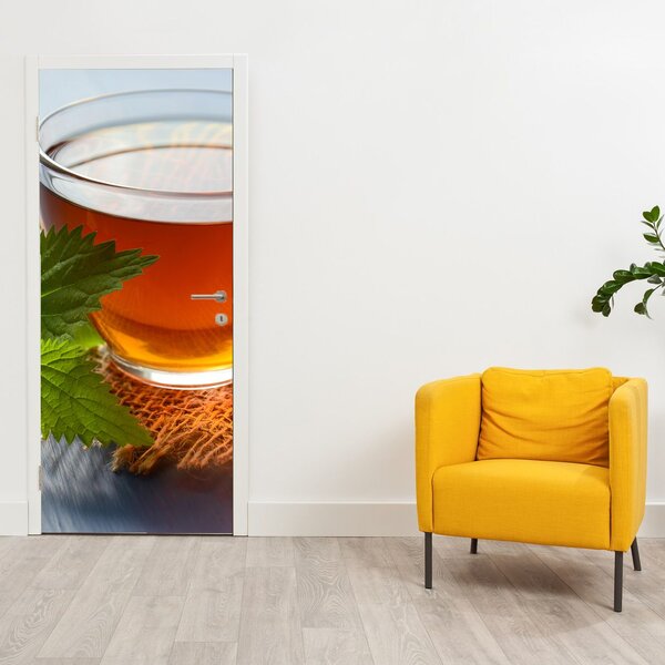 Fototapeta na dveře - Šálek s čajem (95x205cm)