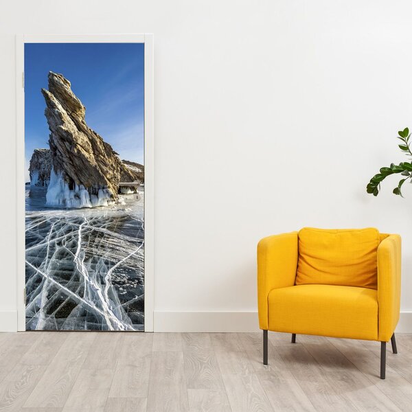 Fototapeta na dveře - Ledová skála (95x205cm)