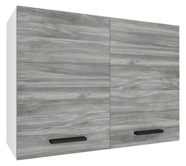 Kuchyňská skříňka Belini horní 80 cm šedý antracit Glamour Wood