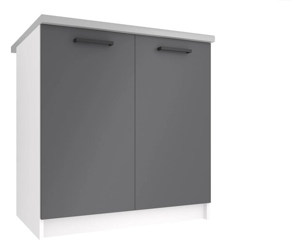 Kuchyňská skříňka Belini spodní 80 cm šedý s pracovní deskou