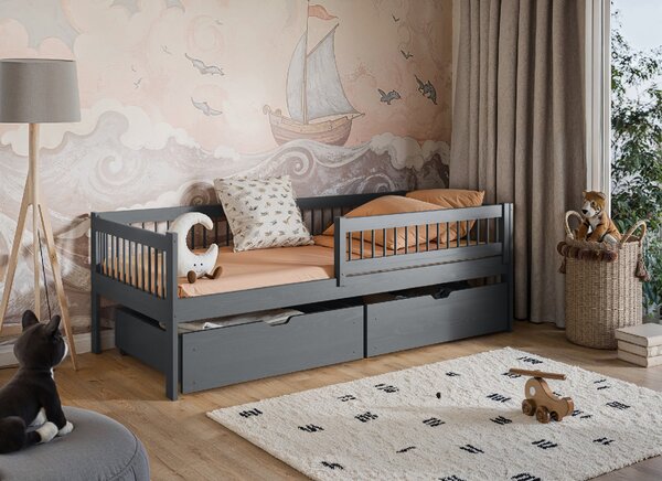 Lano Furniture Dětská postel Edi grafit Rozměr (cm): 80x160