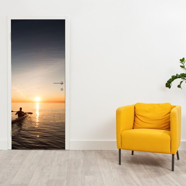Fototapeta na dveře - Kajak na moři (95x205cm)