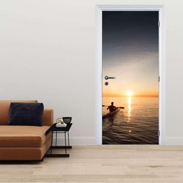 Fototapeta na dveře - Kajak na moři (95x205cm)