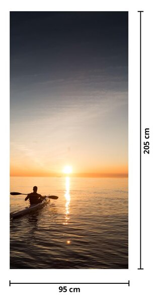 Fototapeta na dveře - Kajak na moři (95x205cm)
