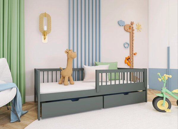 Lano Furniture Dětská postel Edi grafit Rozměr (cm): 80x160