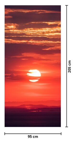 Fototapeta na dveře - Barevné slunce (95x205cm)