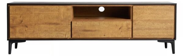 Tv skříňka sabraso 145 x 40 cm černo-přírodní