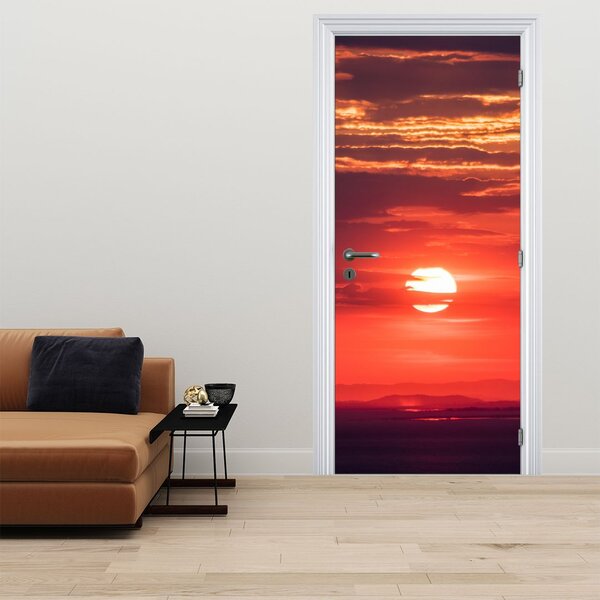 Fototapeta na dveře - Barevné slunce (95x205cm)