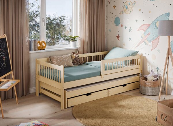Legno Dětská rozkládací postel Softi borovice Rozměr (cm): 80x160