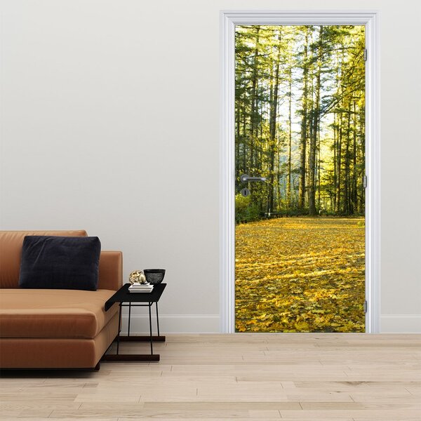 Fototapeta na dveře - Les na podzim (95x205cm)