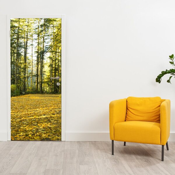 Fototapeta na dveře - Les na podzim (95x205cm)