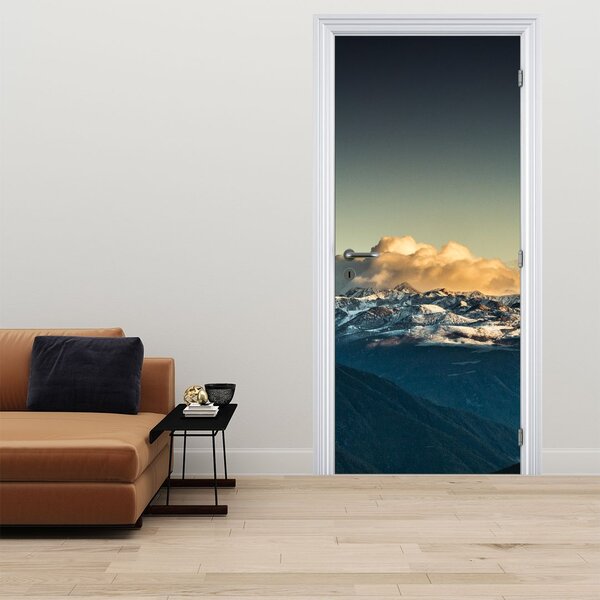Fototapeta na dveře - Vrcholky velehor (95x205cm)