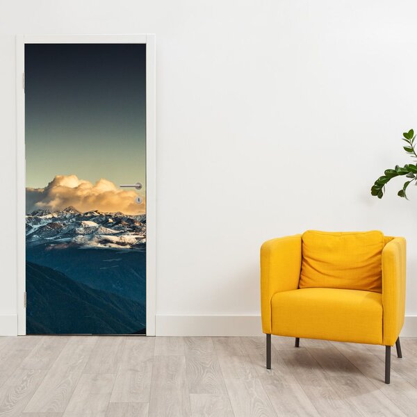 Fototapeta na dveře - Vrcholky velehor (95x205cm)