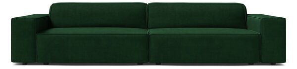 Čtyřmístná pohovka judy 244 cm samet tmavě zelená