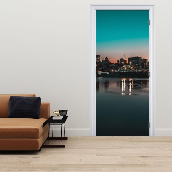 Fototapeta na dveře - Velkoměsto (95x205cm)