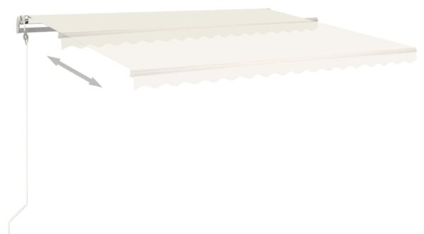 Automatická zatahovací markýza 450 x 350 cm krémová
