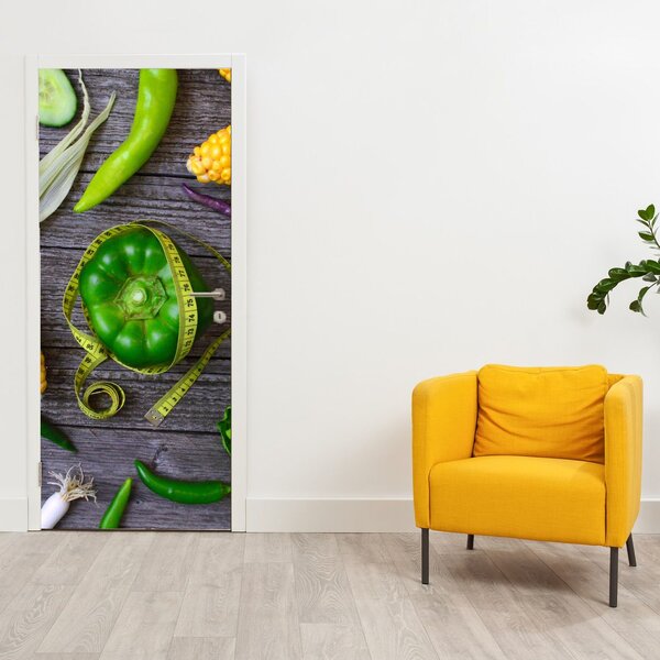 Fototapeta na dveře - Zelenina (95x205cm)