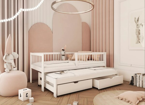 Legno Dětská rozkládací postel Softi bílá Rozměr (cm): 80x160
