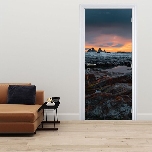 Fototapeta na dveře - Krajina na Novém Zélandě (95x205cm)