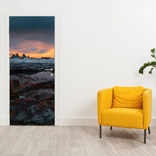 Fototapeta na dveře - Krajina na Novém Zélandě (95x205cm)