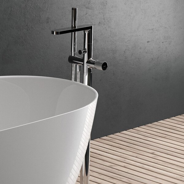 Ksuro 02 vanová baterie volně stojící chrom 13005010