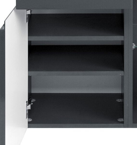 MIDI SKŘÍŇKA, barvy grafitu, 65/130/35 cm Held - Koupelnové série, Online Only