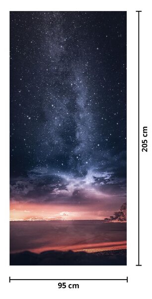 Fototapeta na dveře - Obloha s hvězdami (95x205cm)