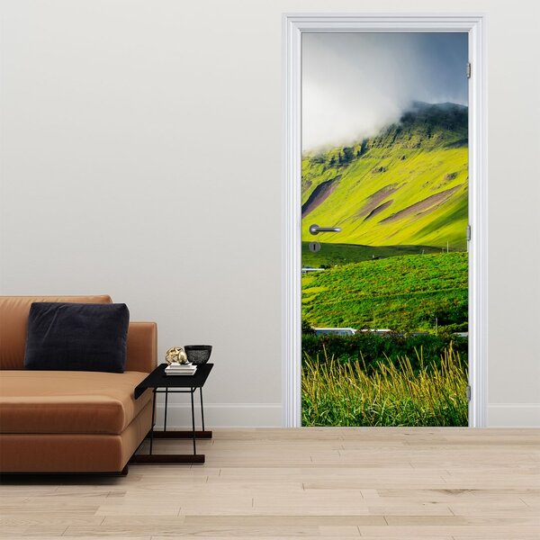 Fototapeta na dveře - Horská krajina (95x205cm)