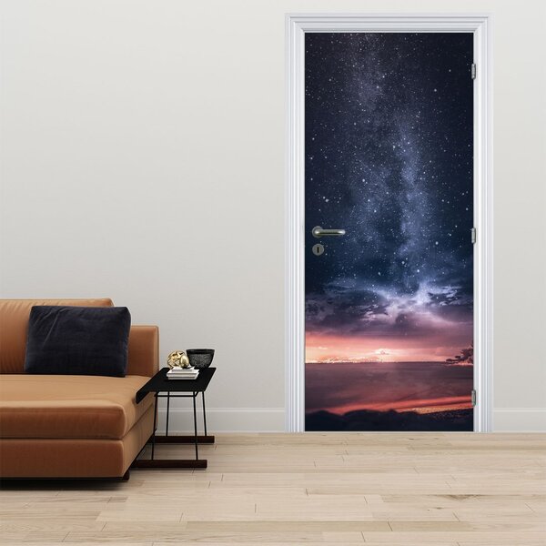 Fototapeta na dveře - Obloha s hvězdami (95x205cm)