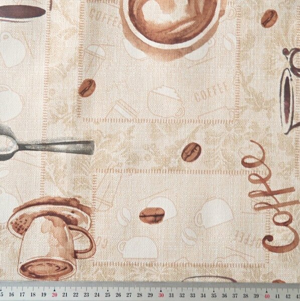PVC ubrusovina - Coffee