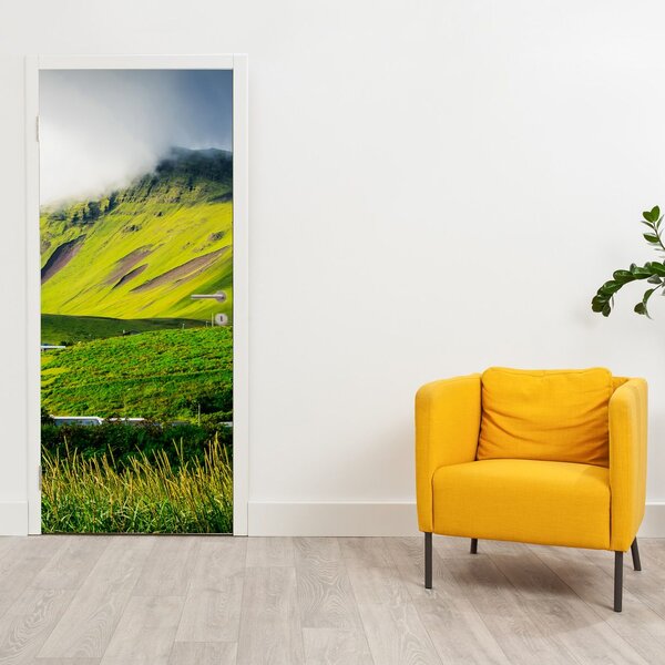 Fototapeta na dveře - Horská krajina (95x205cm)