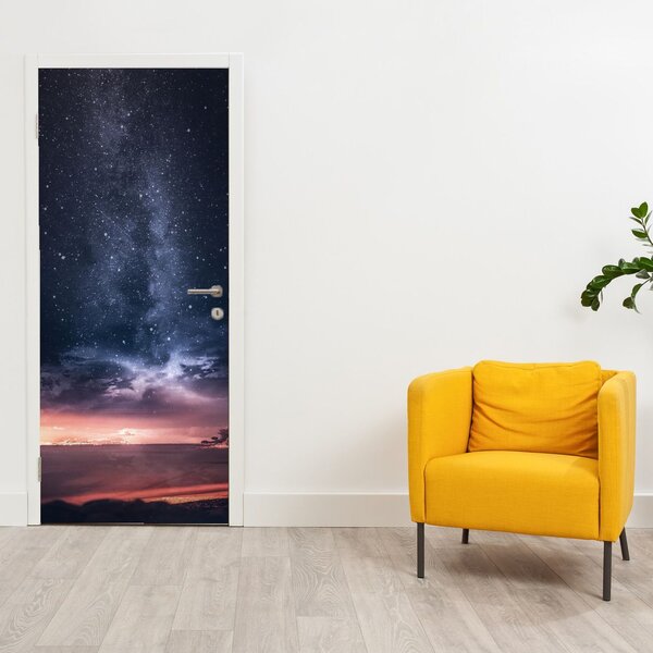 Fototapeta na dveře - Obloha s hvězdami (95x205cm)
