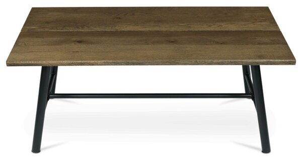 Jídelní stůl 180x90 cm HT-T1818 WAL ořech / černé nohy