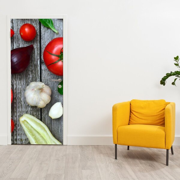 Fototapeta na dveře - Zelenina (95x205cm)