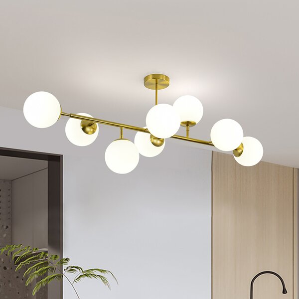 Light Prestige Dorado stropní světlo x40 W bílá-zlatá LP-002/8P