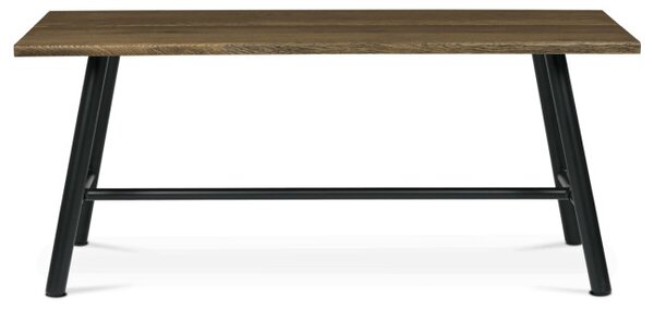 Jídelní stůl 180x90 cm HT-T1818 WAL ořech / černé nohy