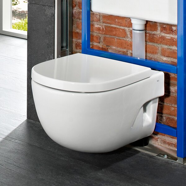 Roca Meridian wc mísa se sedátkem s pomalým sklápěním závěsná bez splachovacího kruhu bílá A34H240000