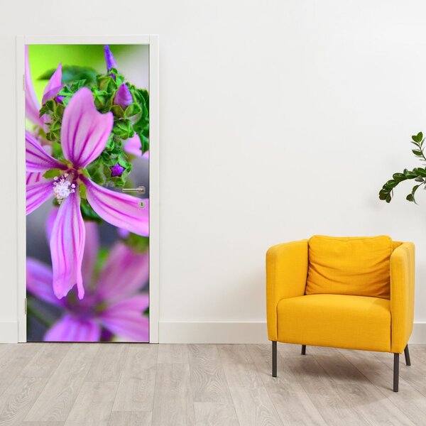 Fototapeta na dveře - Detailní obraz květiny (95x205cm)