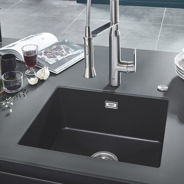 Grohe K700 granitový dřez 53.3x45.7 cm černá 31654AP0