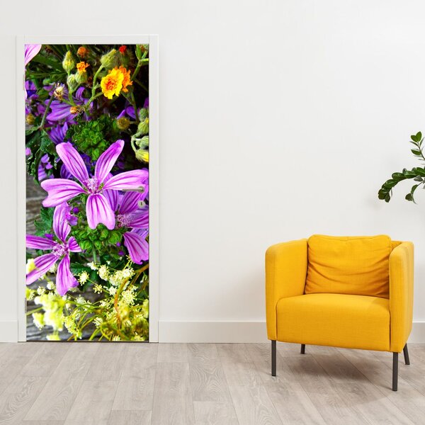 Fototapeta na dveře - Luční květiny (95x205cm)