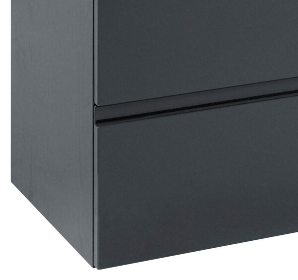 SKŘÍŇKA S UMYVADLEM, barvy grafitu, šedá, 60/56/47 cm Held - Koupelnové série, Online Only