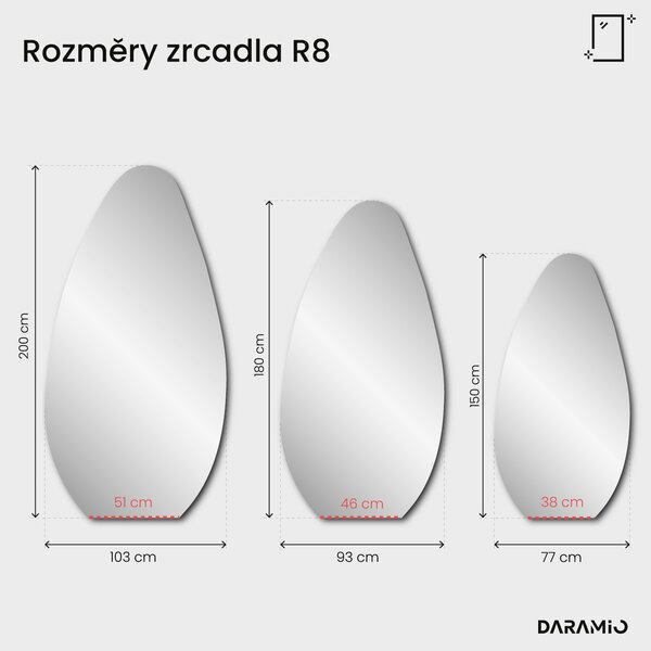 Zrcadlo Pure R8