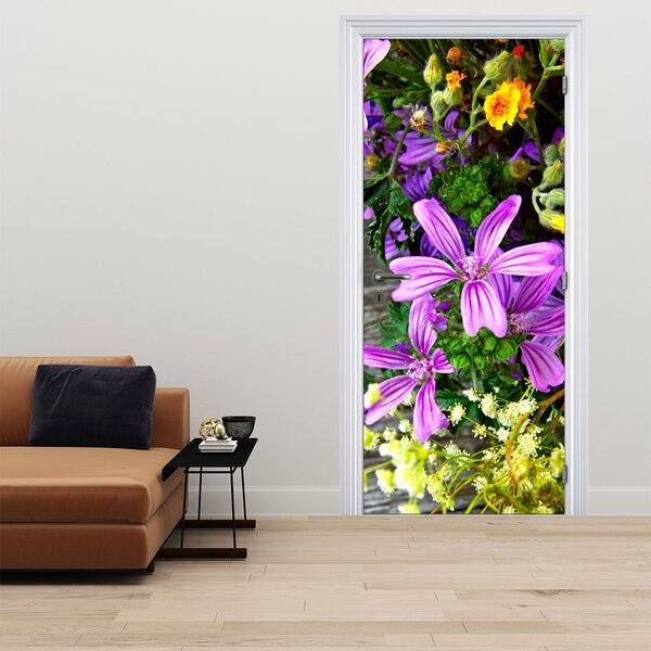 Fototapeta na dveře - Luční květiny (95x205cm)