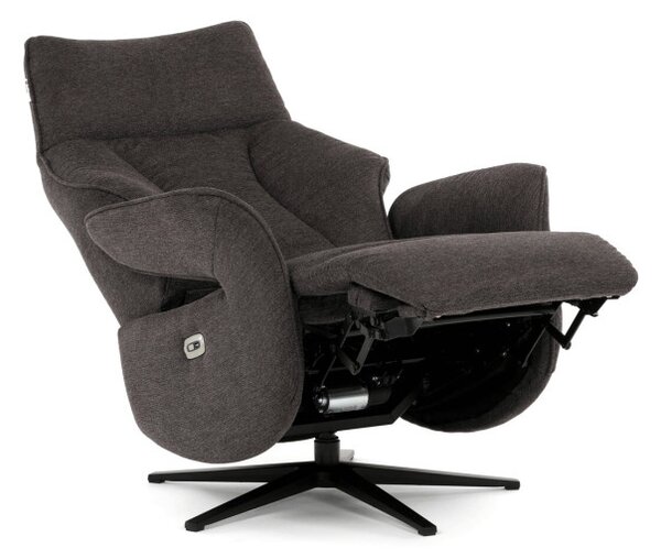Polohovací křeslo hnědé, elektrické TV-B3973 BR2