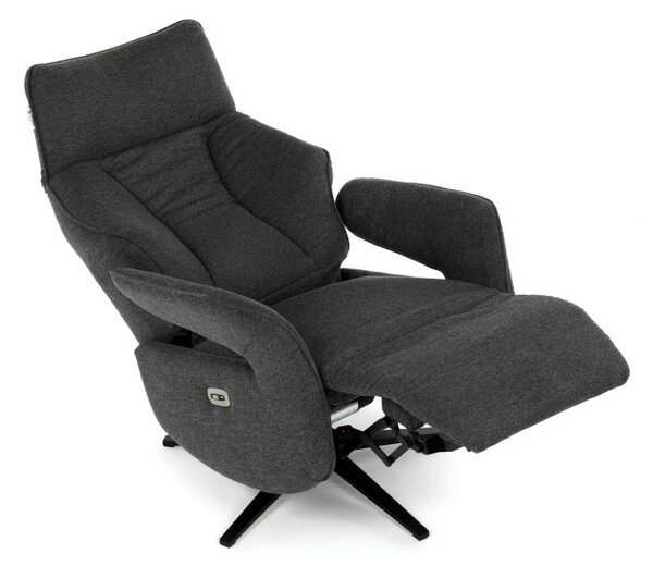 Polohovací křeslo šedé, elektrické TV-B3973 GREY2