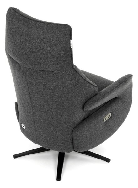 Polohovací křeslo šedé, elektrické TV-B3973 GREY2