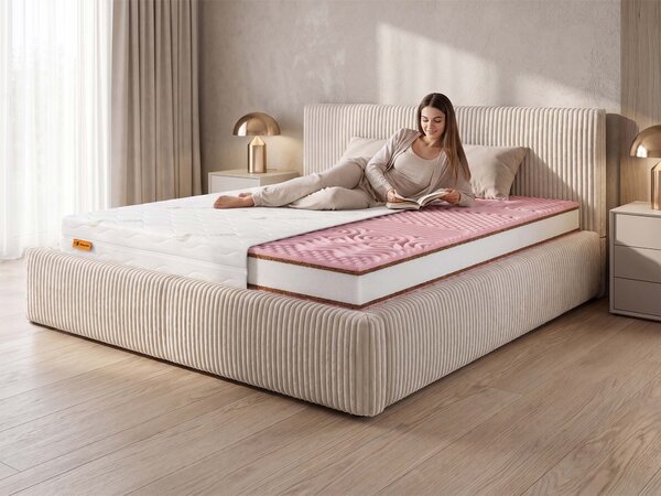 Wilsondo Pěnová matrace s kokosem Pinkcoco Plus 80x200x20 - potah Aloe Vera